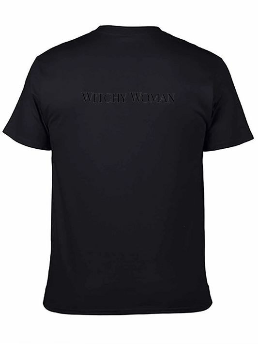Witchy Woman Graphic Tee - Stylish Dark Shirt