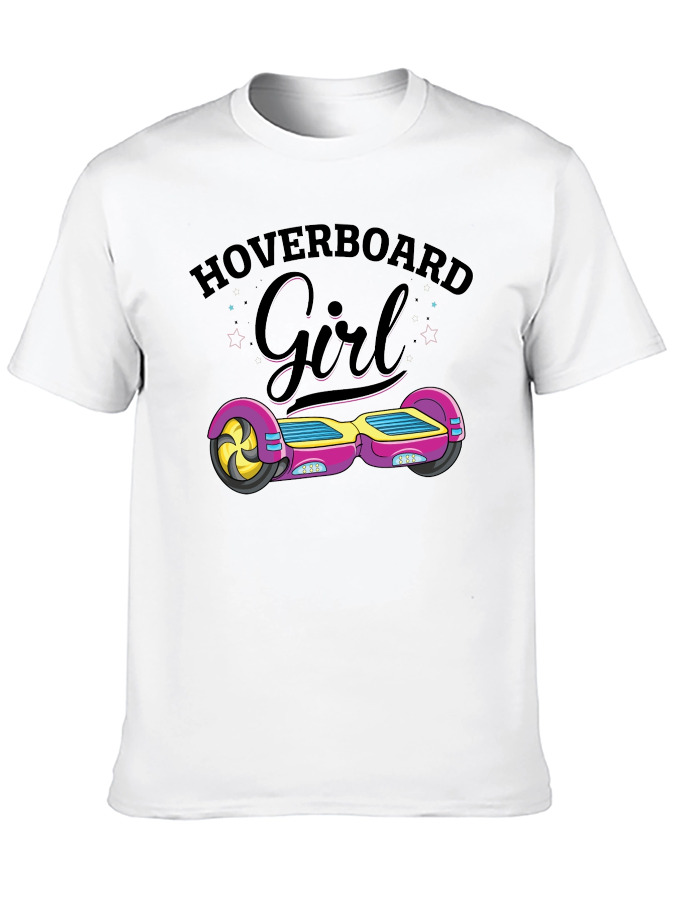 Hoverboard Girl Graphic Tee - Stylish Comfort