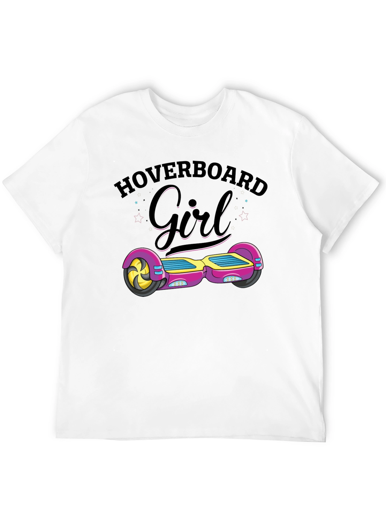 Hoverboard Girl Graphic Tee - Stylish Comfort