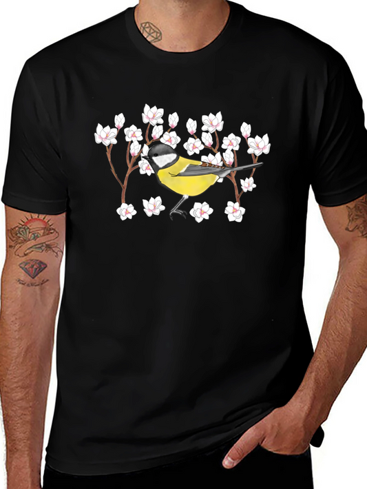 Bird and Blossom Graphic Tee
