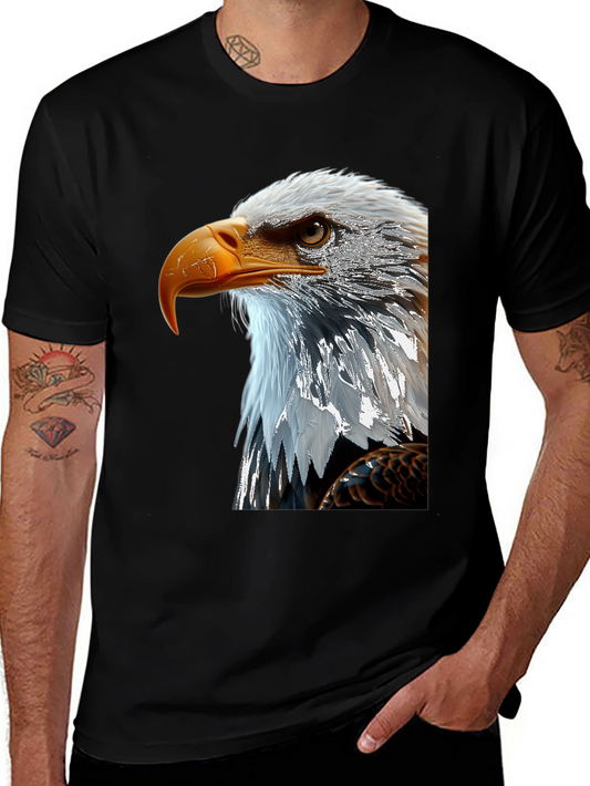 Eagle Graphic Black T-Shirt for Men