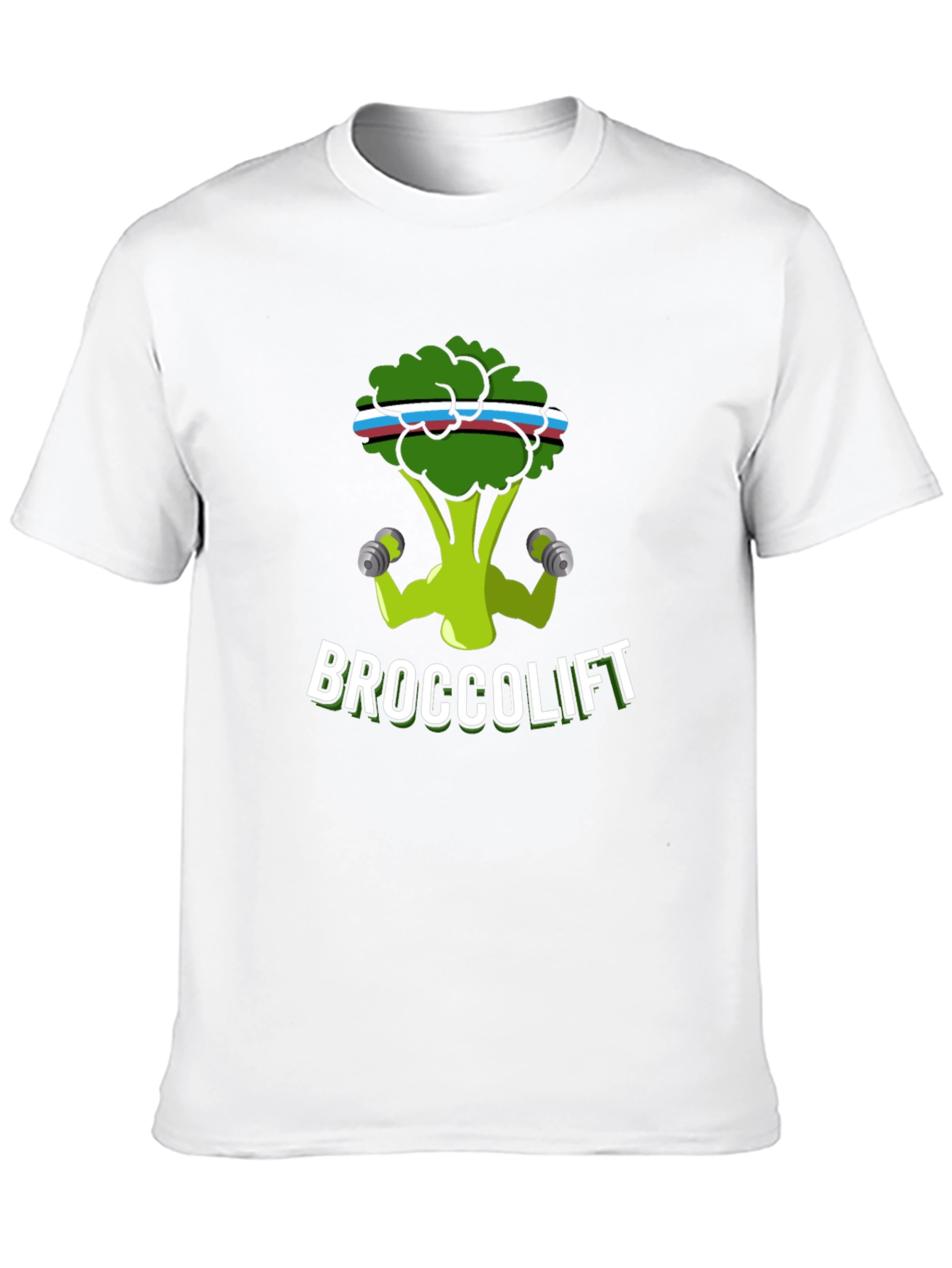 Broccolift Black T-Shirt - Funny Gym Workout Tee