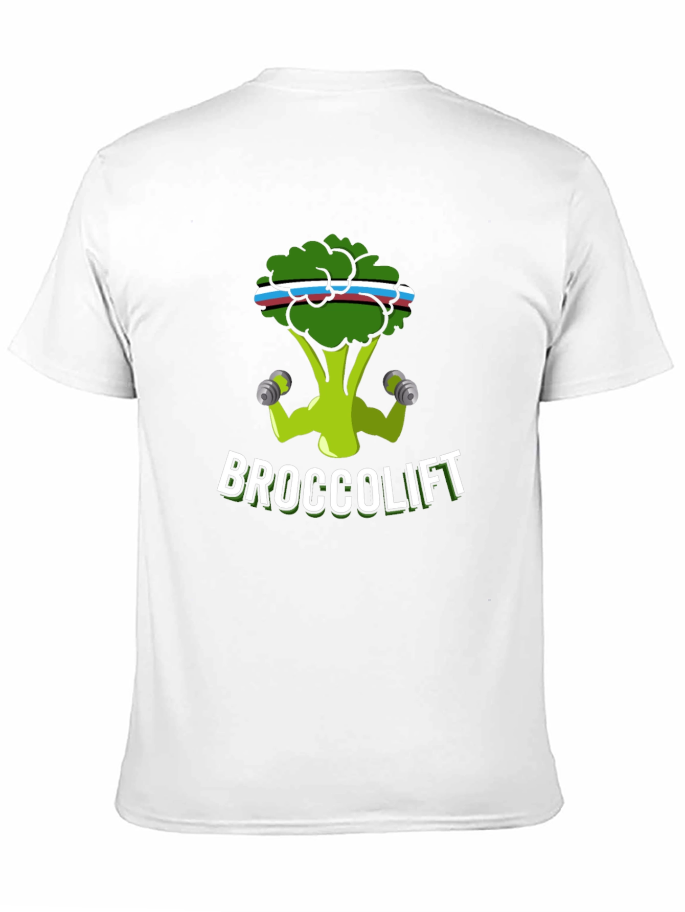 Broccolift Black T-Shirt - Funny Gym Workout Tee