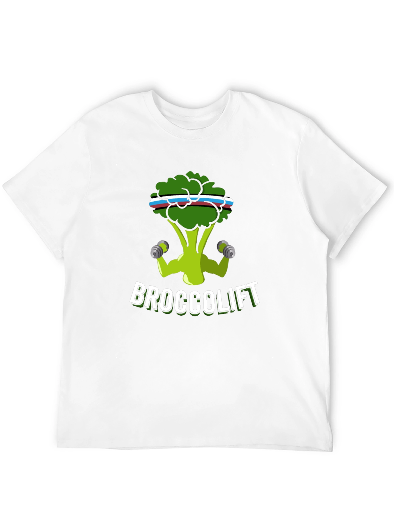 Broccolift Black T-Shirt - Funny Gym Workout Tee