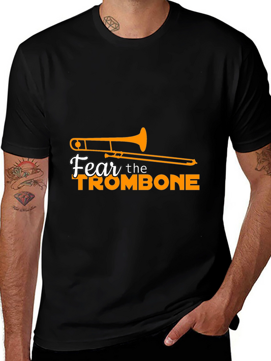 Fear the Trombone Black Graphic Tee