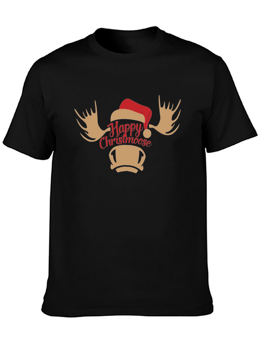 Happy Christmoose T-Shirt - Holiday Moose Tee