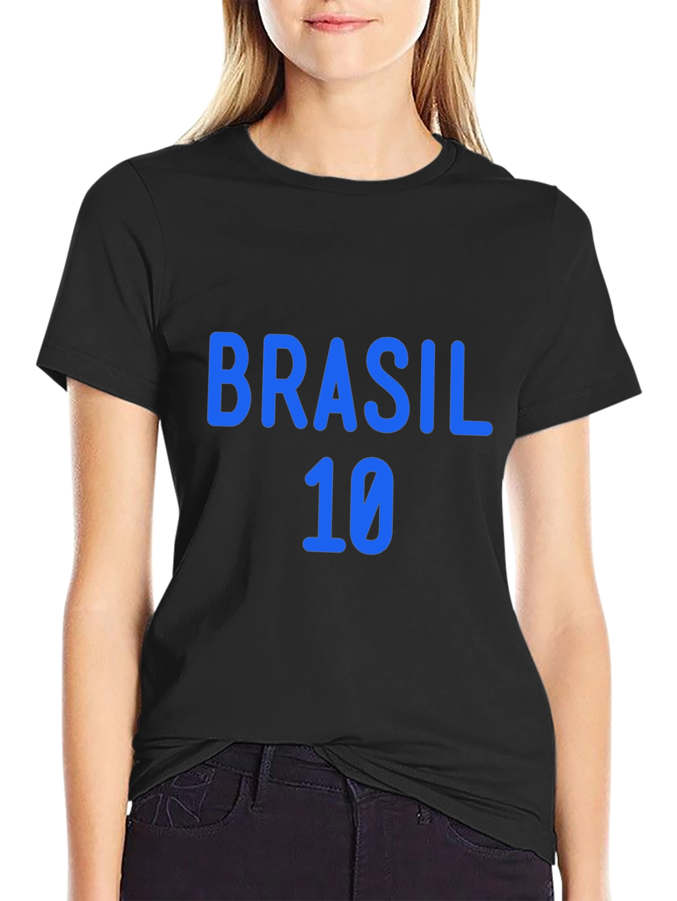 Brasil 10 Graphic Tee - Soccer Fan Shirt