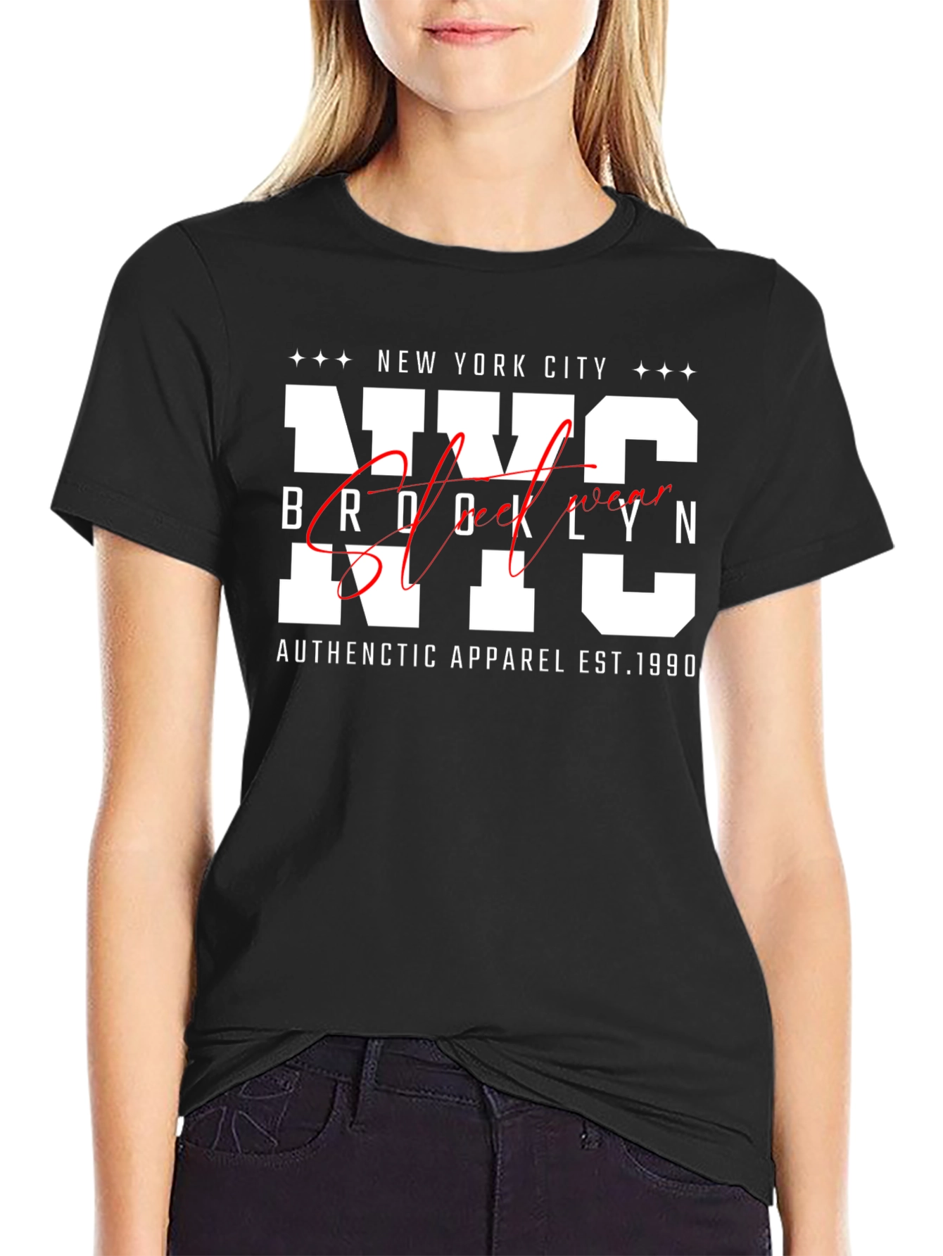 NYC Brooklyn Graphic Print T-Shirt