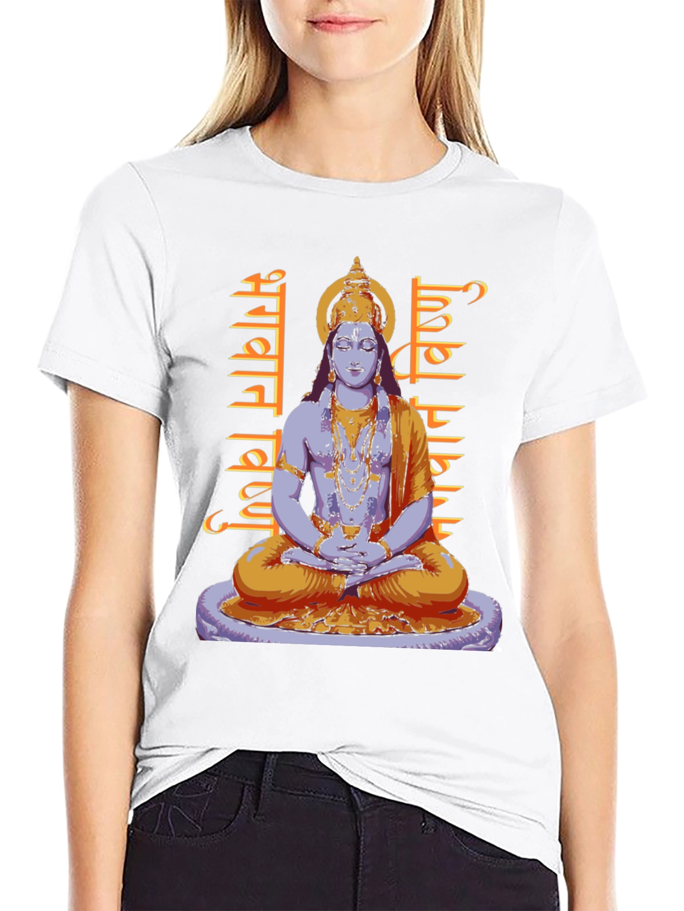 Meditating Indian God Graphic T-Shirt