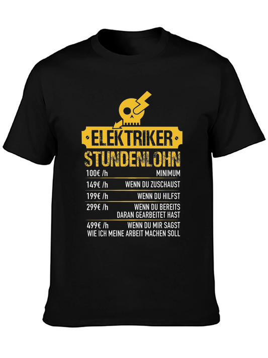 Electrician Hourly Rate Humor T-Shirt