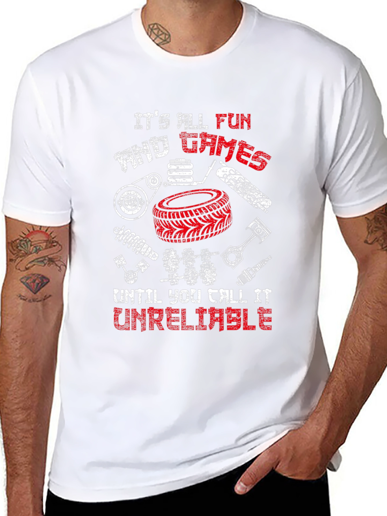 Funny Mechanic T-Shirt - Its All Fun & Games