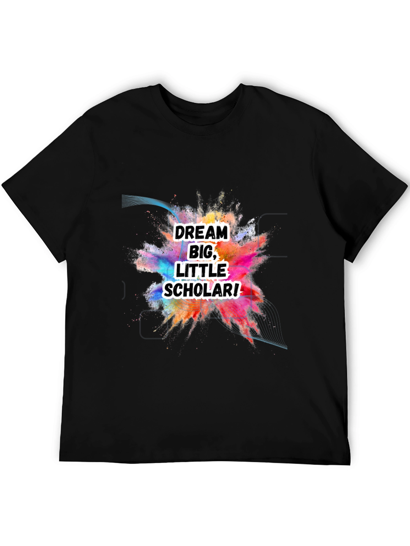Dream Big Little Scholar Black T-Shirt