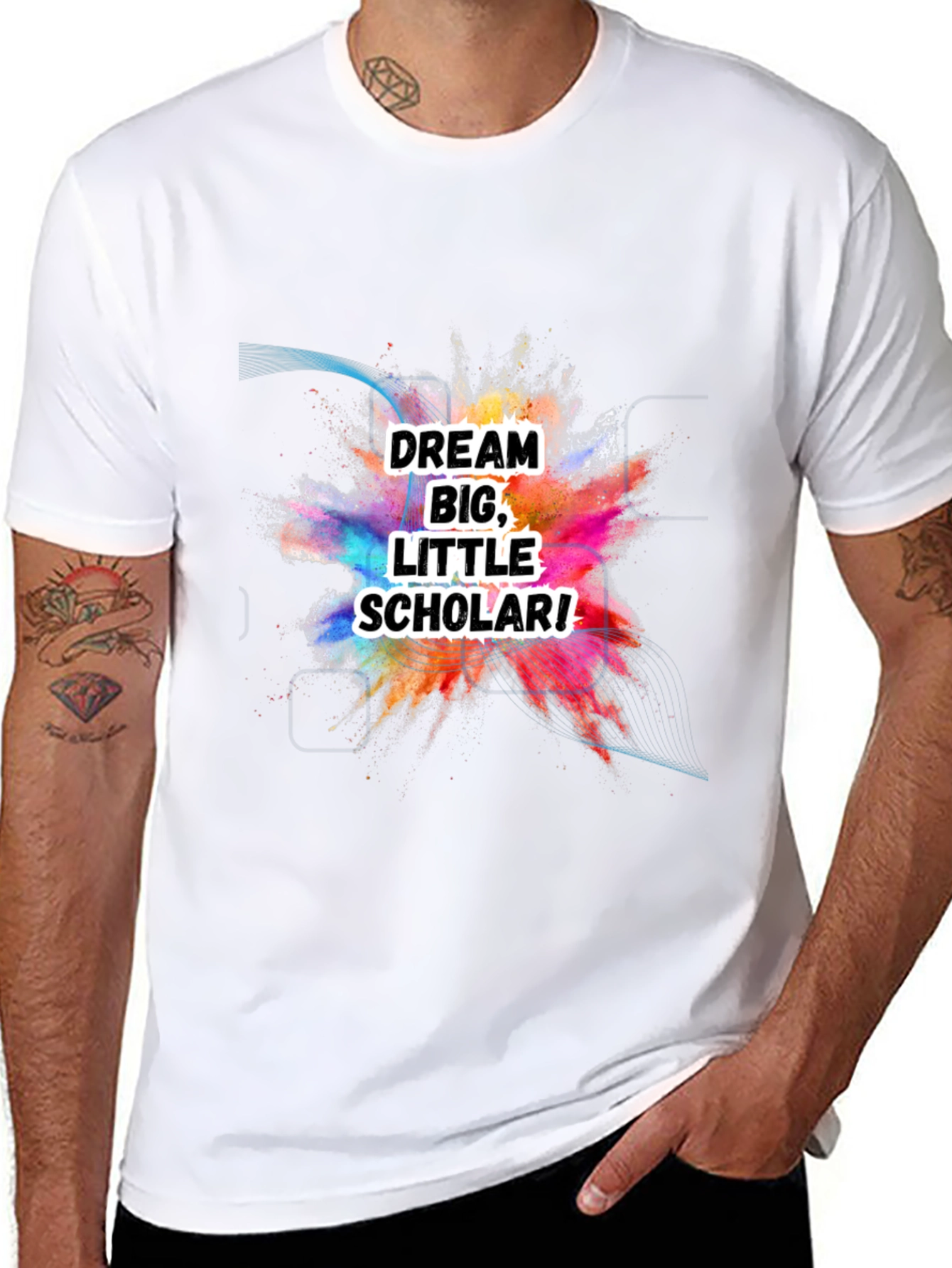 Dream Big Little Scholar Black T-Shirt