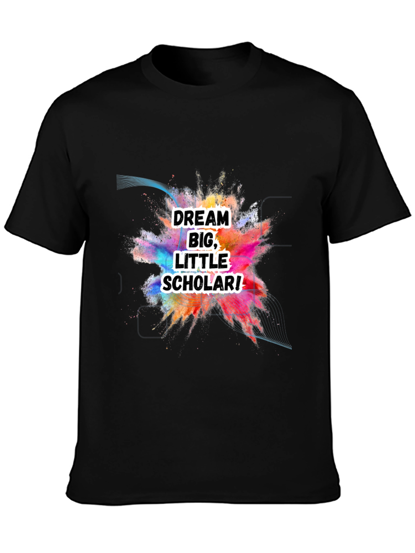 Dream Big Little Scholar Black T-Shirt