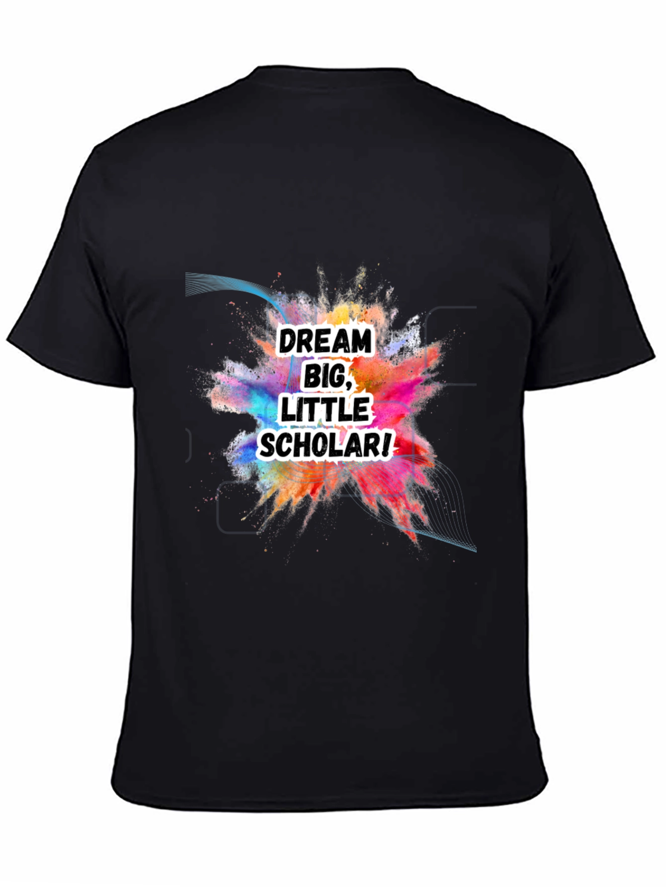Dream Big Little Scholar Black T-Shirt