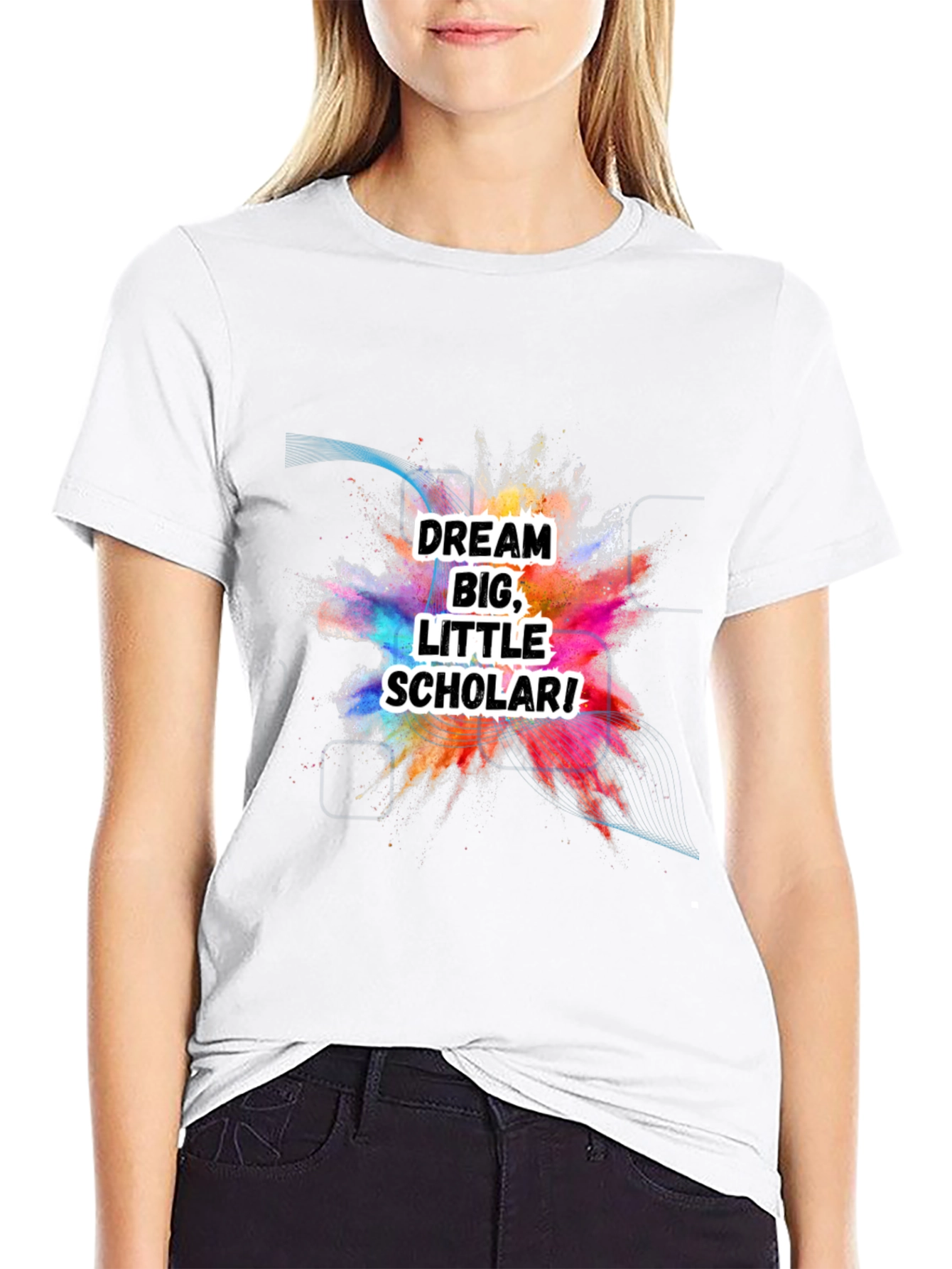 Dream Big Little Scholar Black T-Shirt