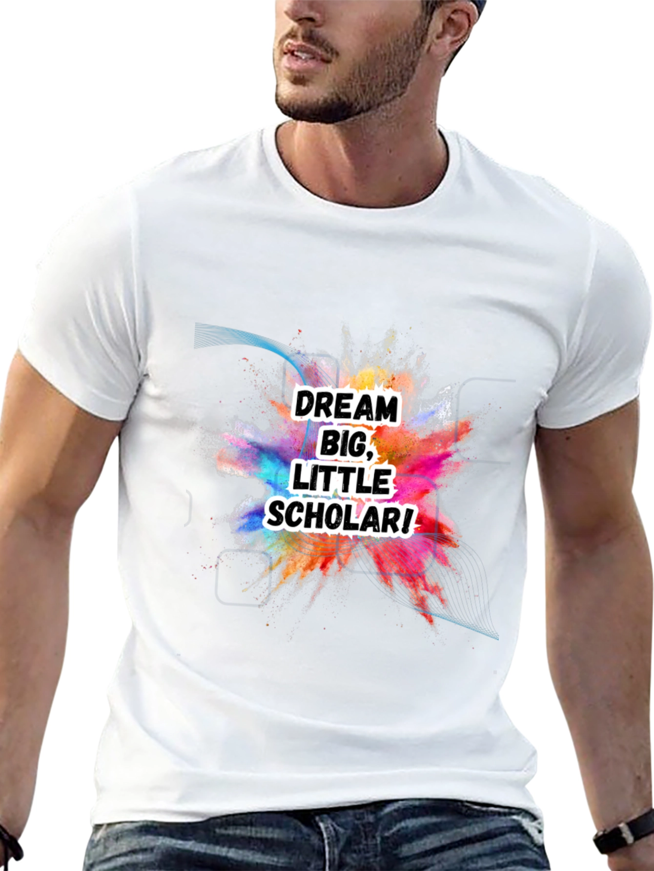 Dream Big Little Scholar Black T-Shirt