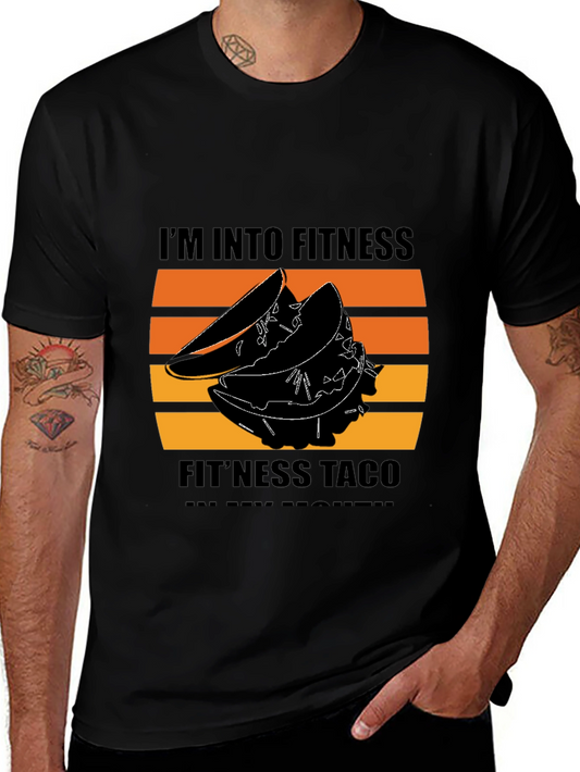 Fitness Taco Black Graphic Tee