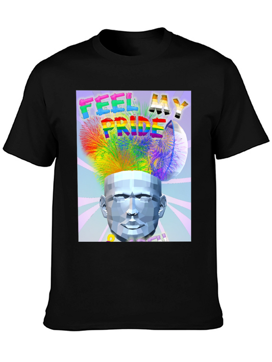 Feel My Pride Black Graphic Tee