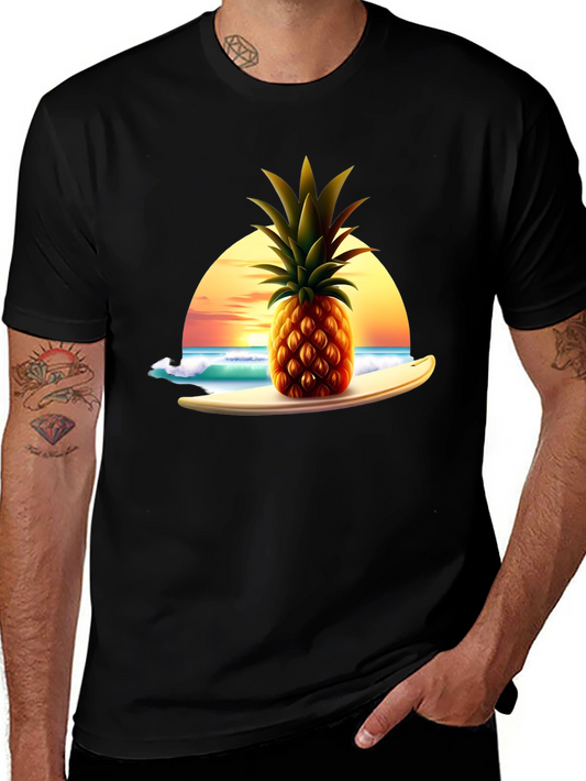 Pineapple Sunset Surf T-Shirt