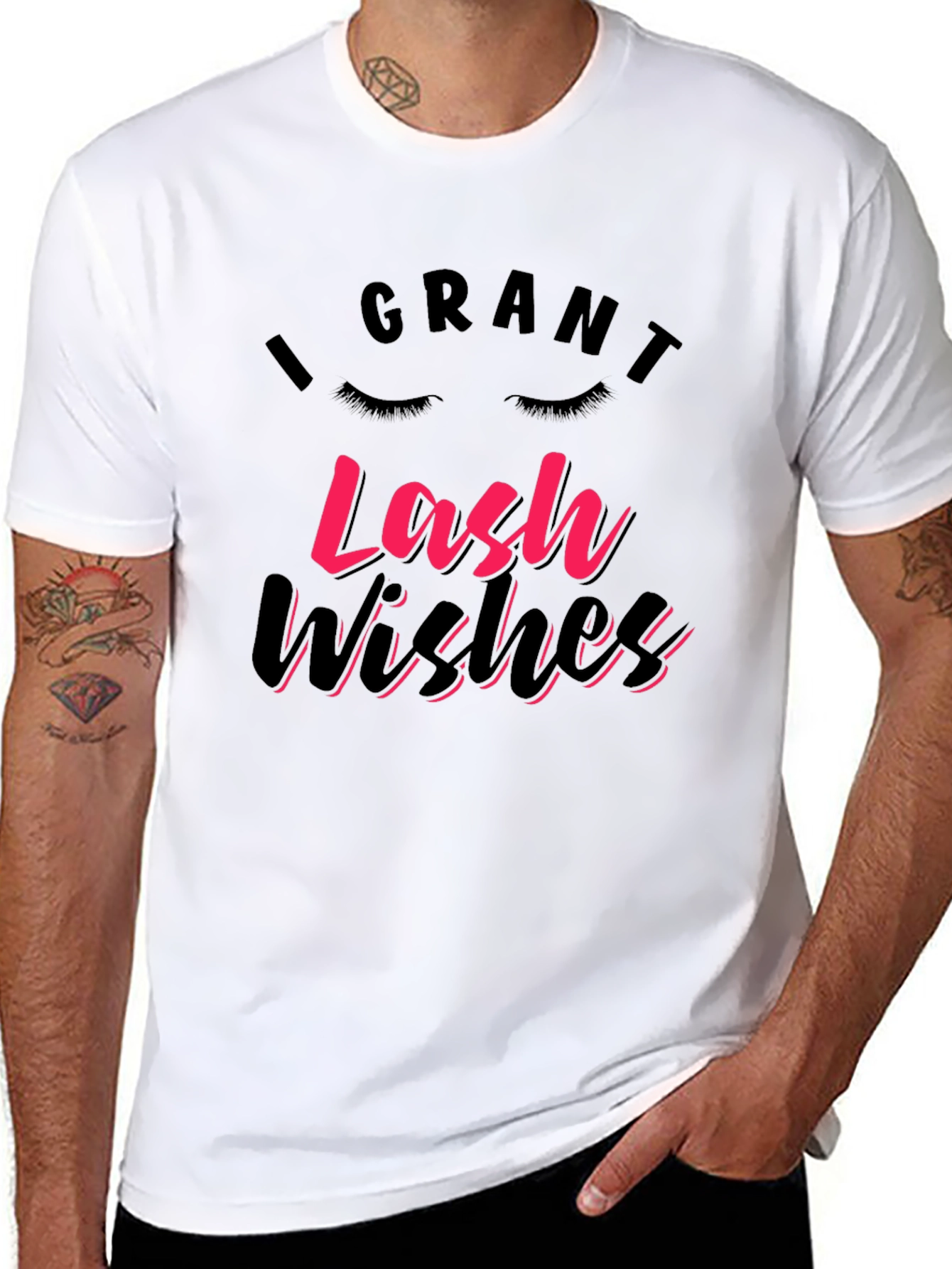 I Grant Lash Wishes T-Shirt - Black