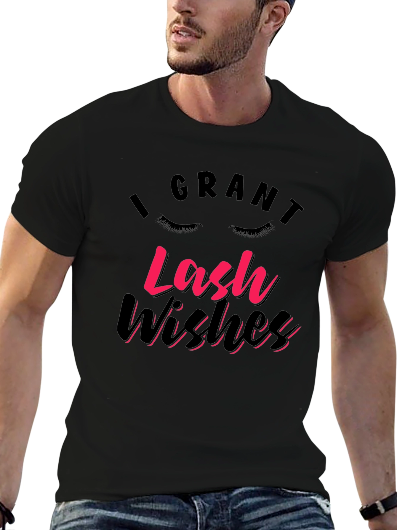 I Grant Lash Wishes T-Shirt - Black