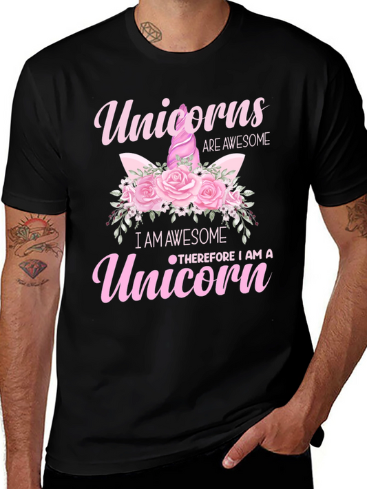 Unicorns Are Awesome Graphic Tee