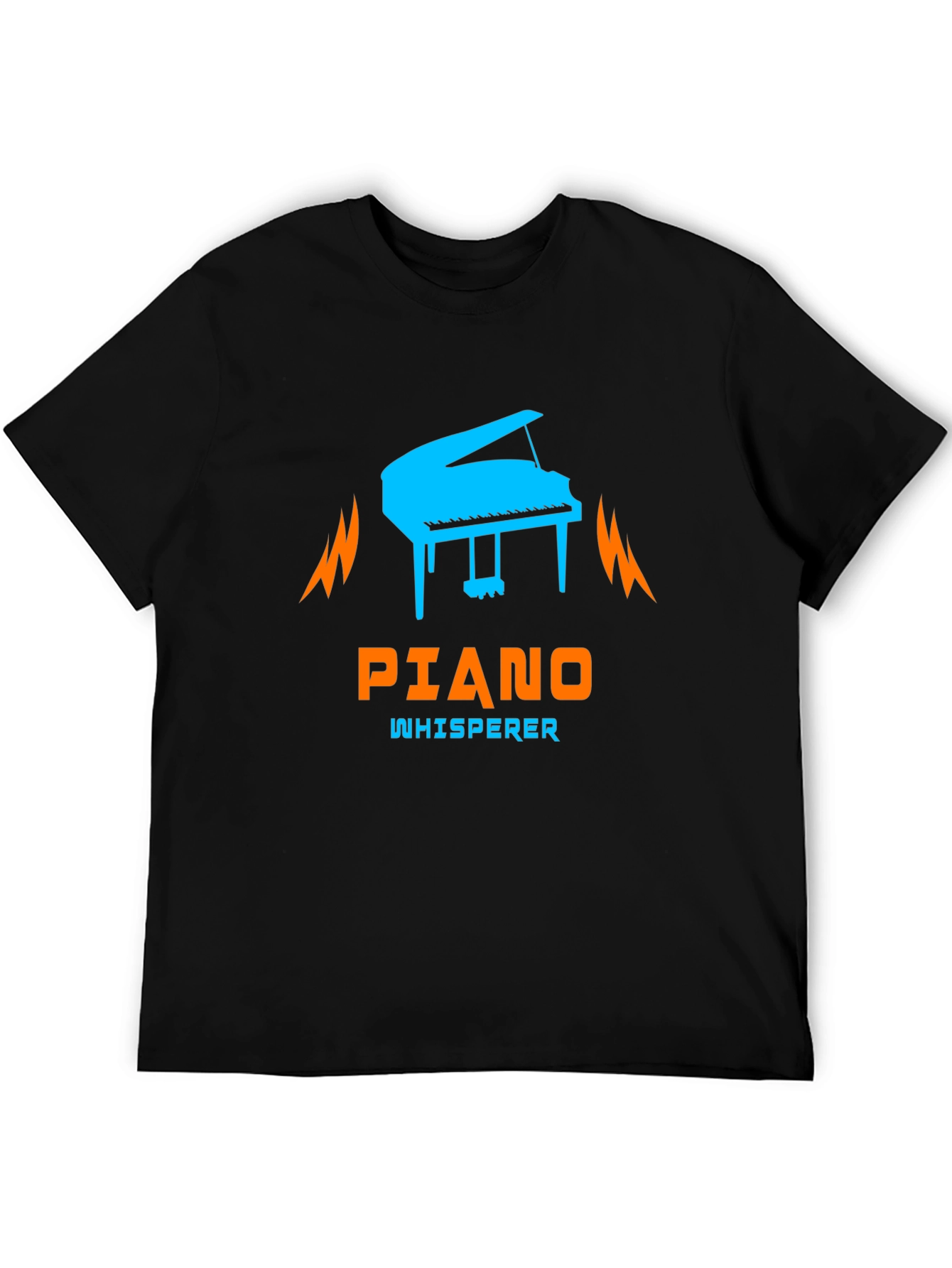 Piano Whisperer Graphic T-Shirt - Black