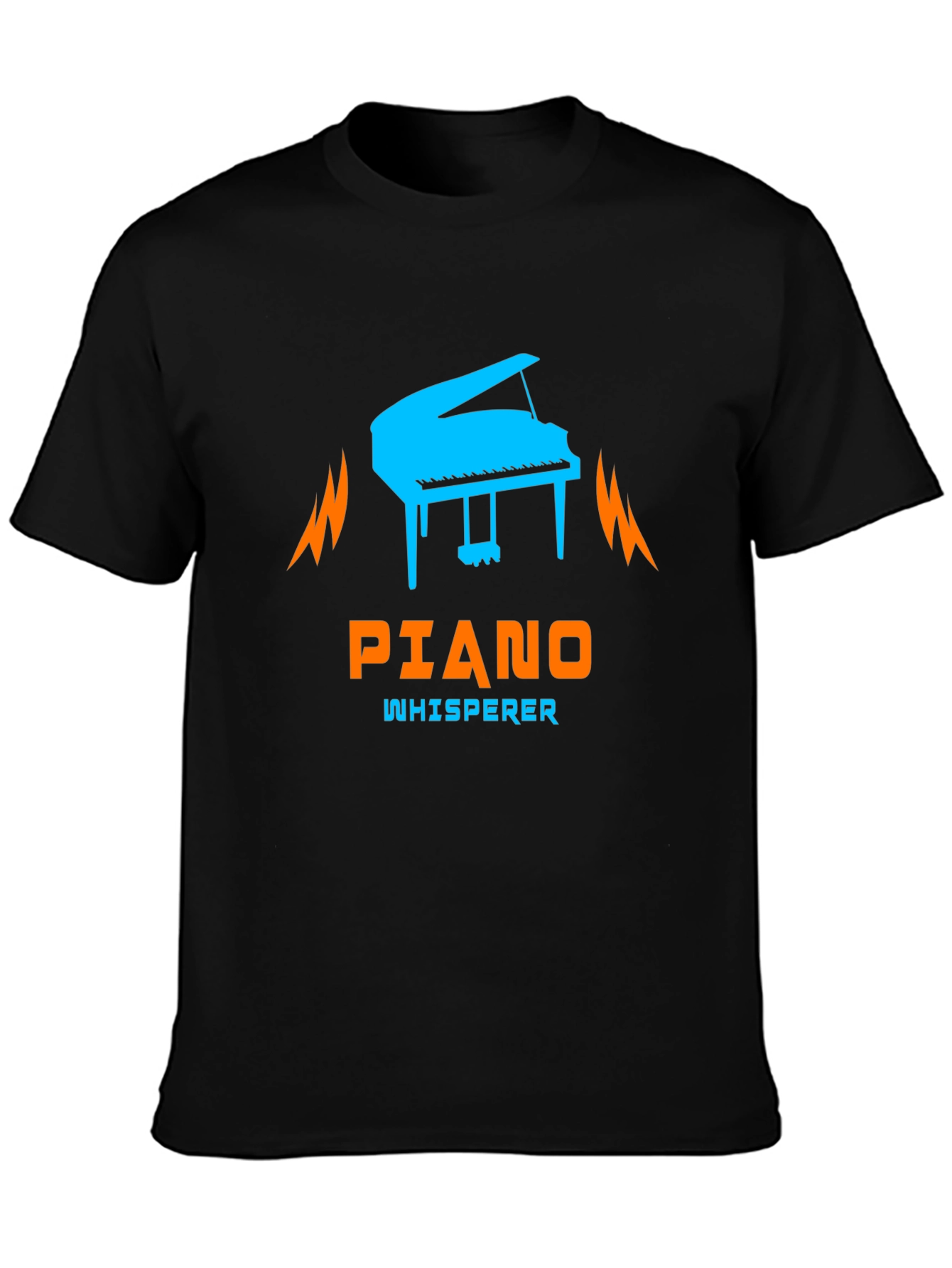 Piano Whisperer Graphic T-Shirt - Black