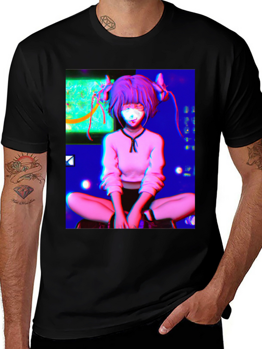 Anime Girl Graphic Tee - Unique Style!