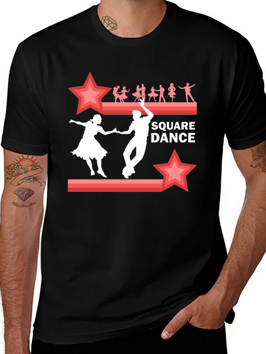 Square Dance Graphic Tee | Retro Style
