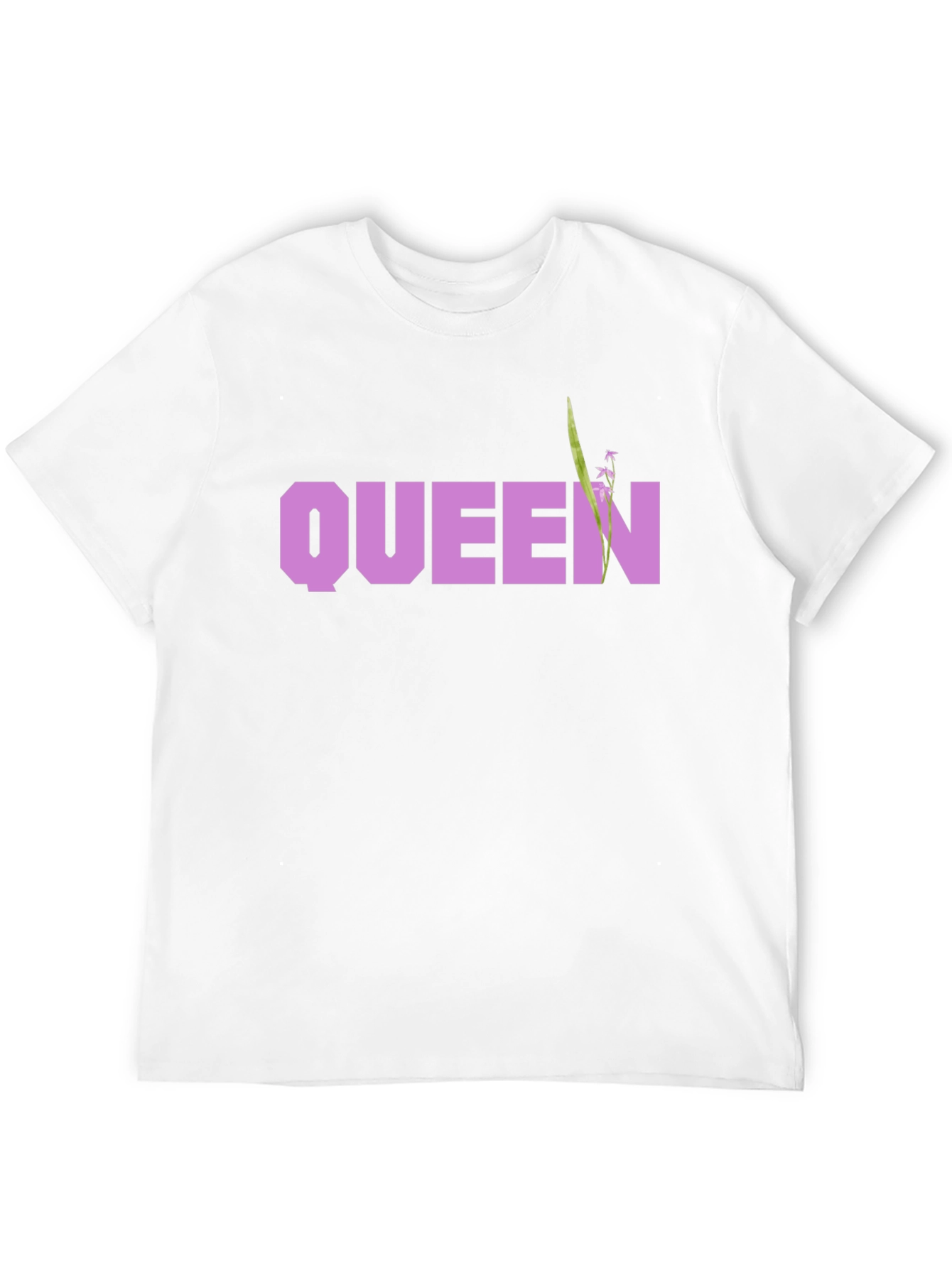 Queen Floral Graphic Black T-Shirt