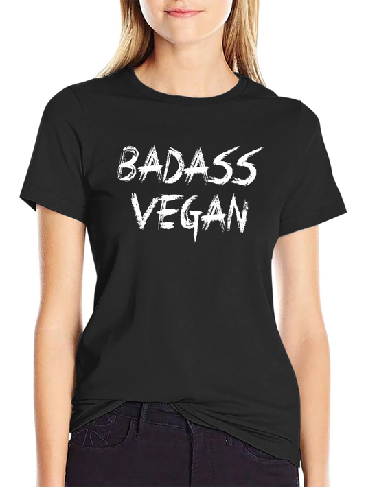 Badass Vegan Graphic Tee - Black
