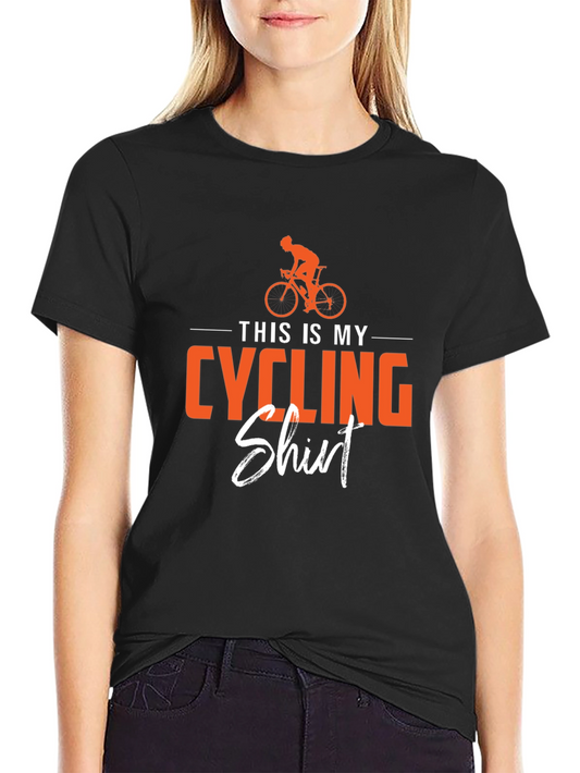 Cycling Shirt - This is My Cycling Shirt - Black T-Shirt