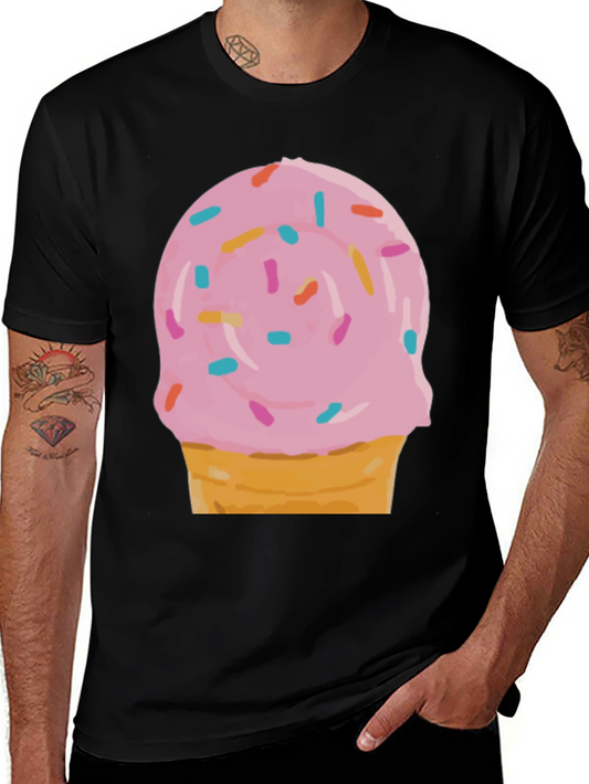 Fun Ice Cream Cone Graphic T-Shirt