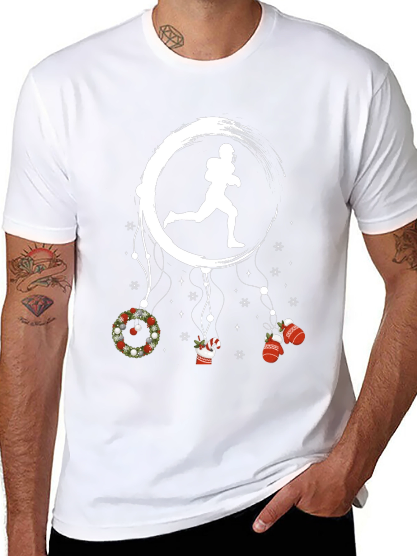 Festive Football Dreamcatcher Graphic Tee