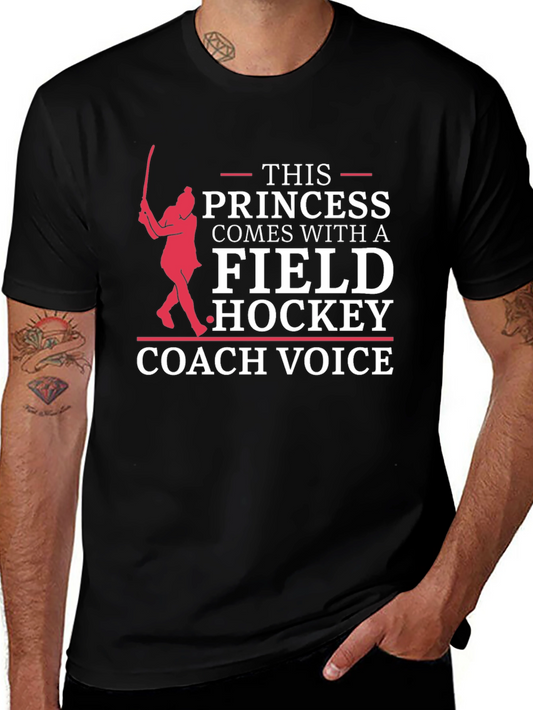 Field Hockey Coach Princess Graphic Tee