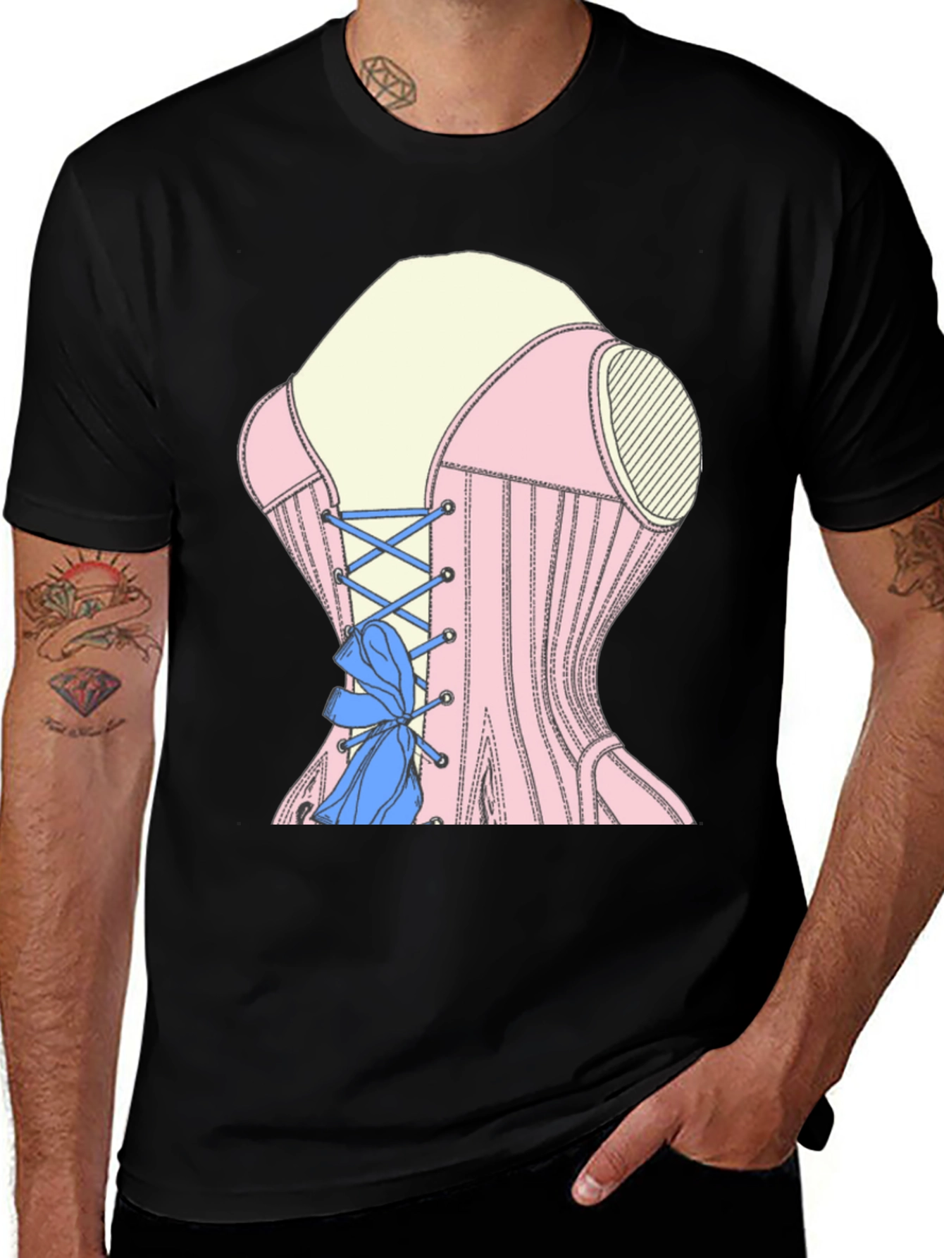 Corset T-Shirt - Unique Fashion Statement