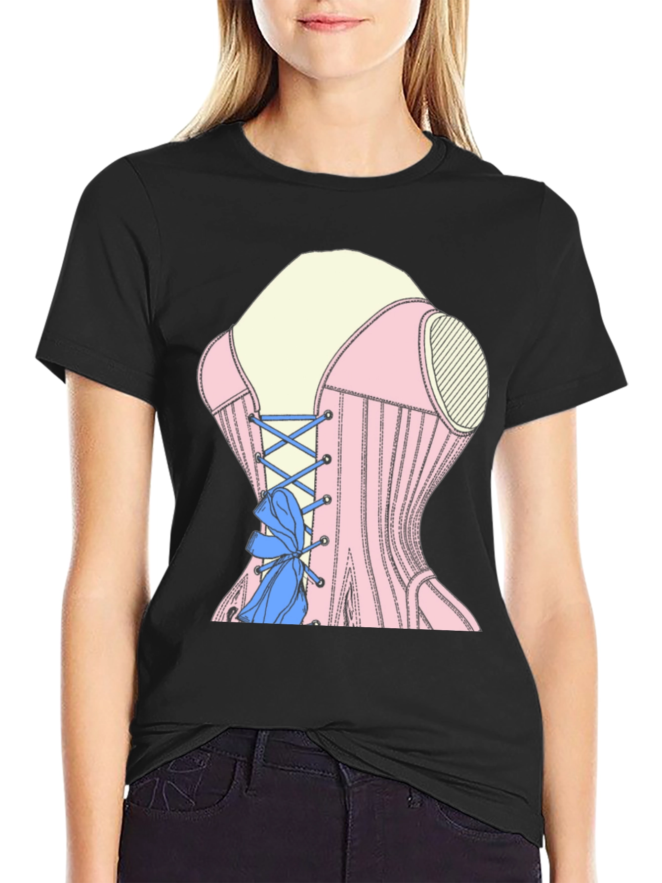 Corset T-Shirt - Unique Fashion Statement