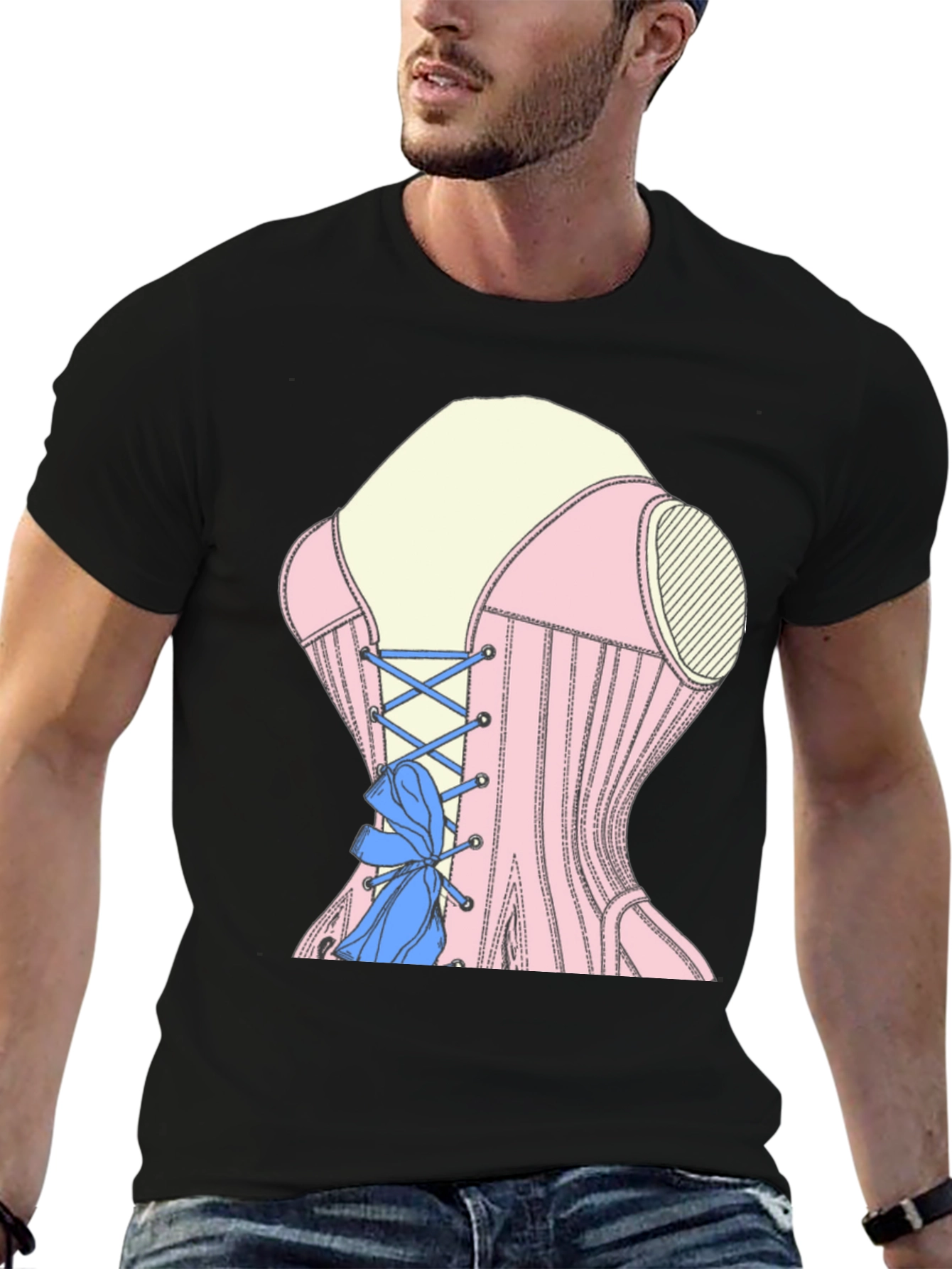 Corset T-Shirt - Unique Fashion Statement