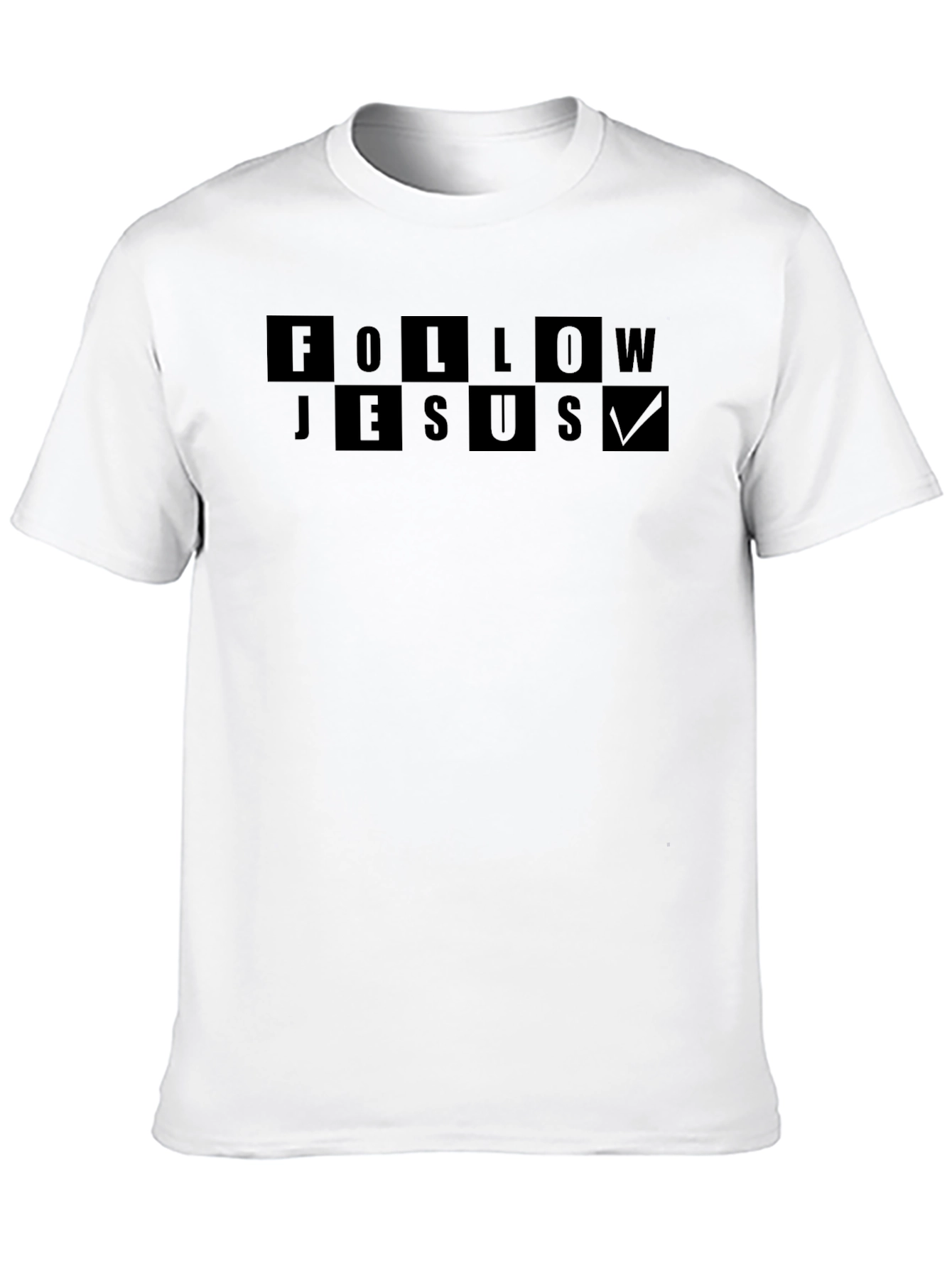 Follow Jesus Graphic Black T-Shirt