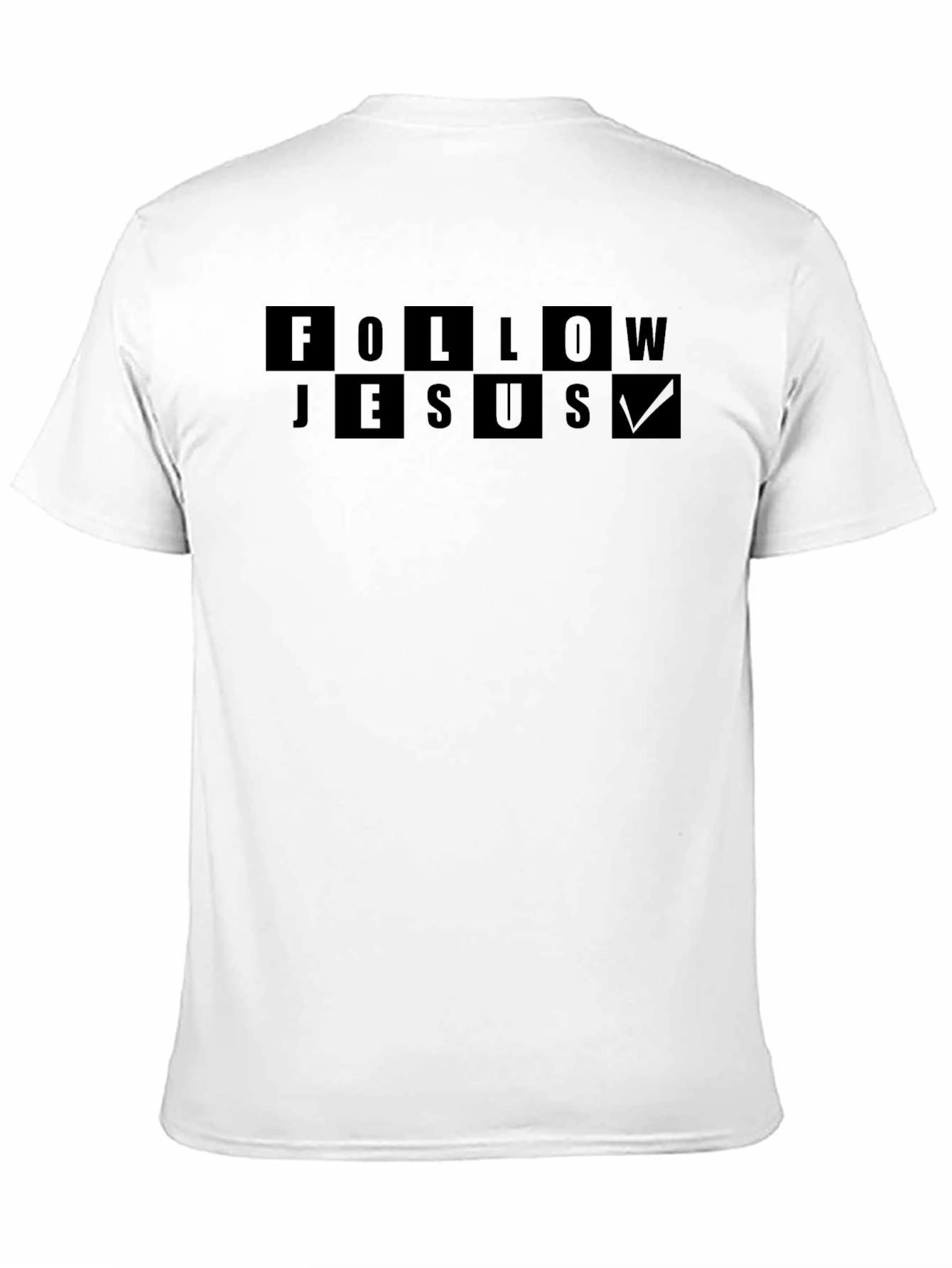 Follow Jesus Graphic Black T-Shirt