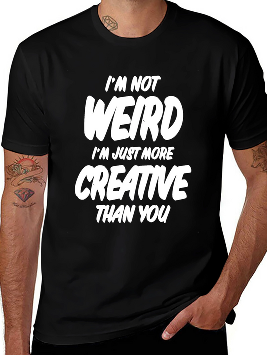 Funny Creative Statement Black T-Shirt