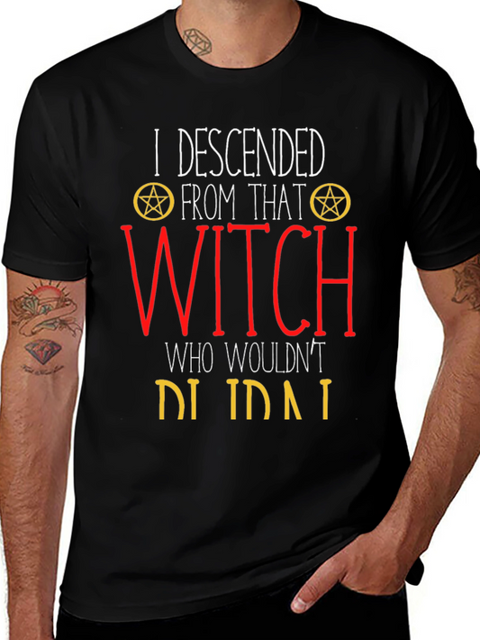 Witch Descendant Graphic Tee - Black