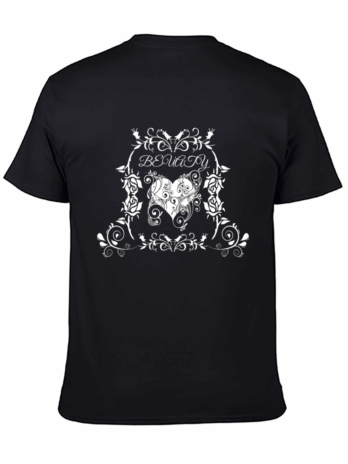 Black Beauty Heart Graphic T-Shirt