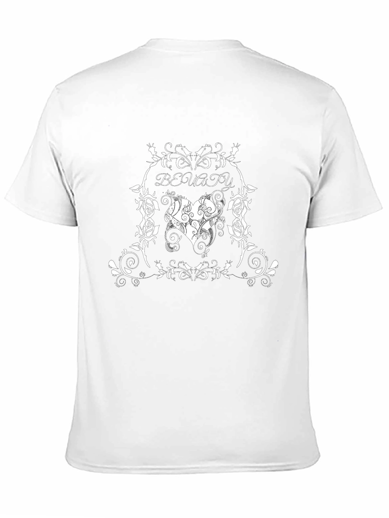 Black Beauty Heart Graphic T-Shirt