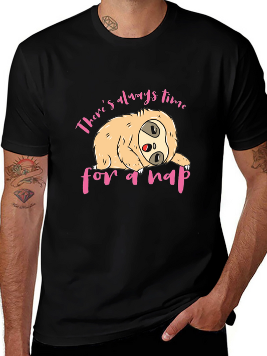 Nap Time Sloth T-Shirt Funny Sleep Tee