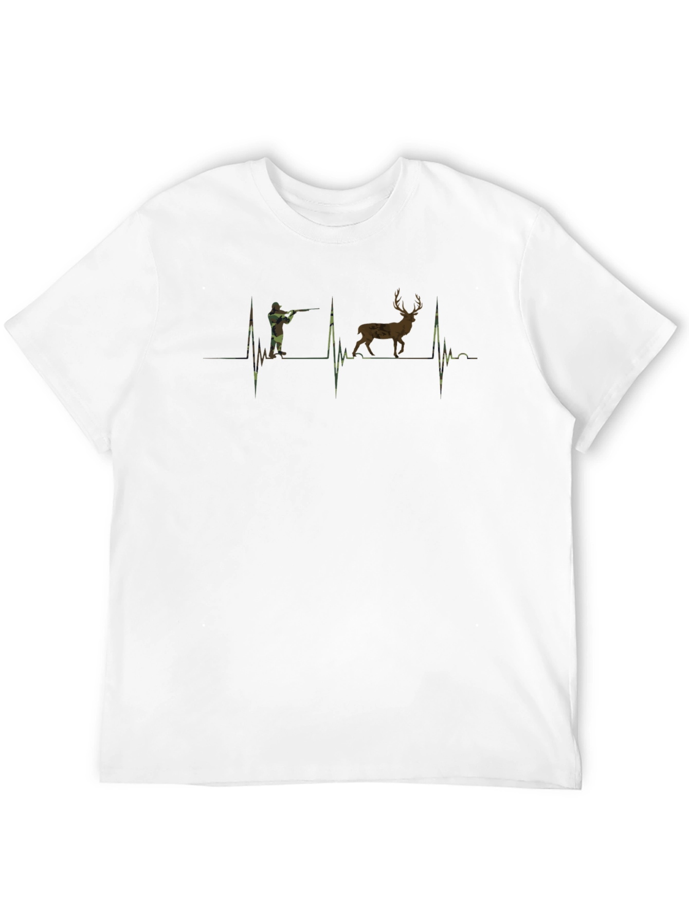 Hunter Heartbeat Graphic Tee - Mens Black T-Shirt