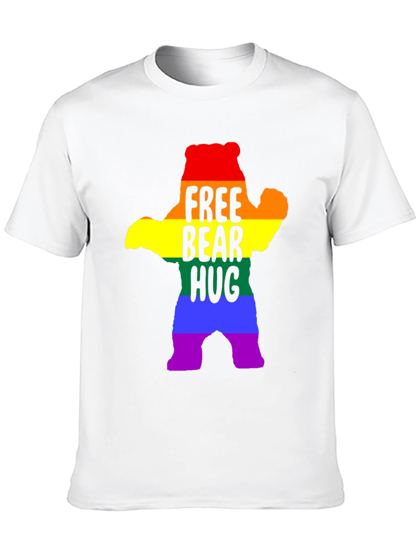 Free Bear Hug LGBTQ Pride T-Shirt