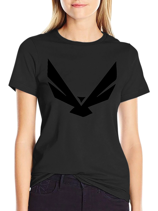 Black Graphic Tee - Modern Wingspan Design